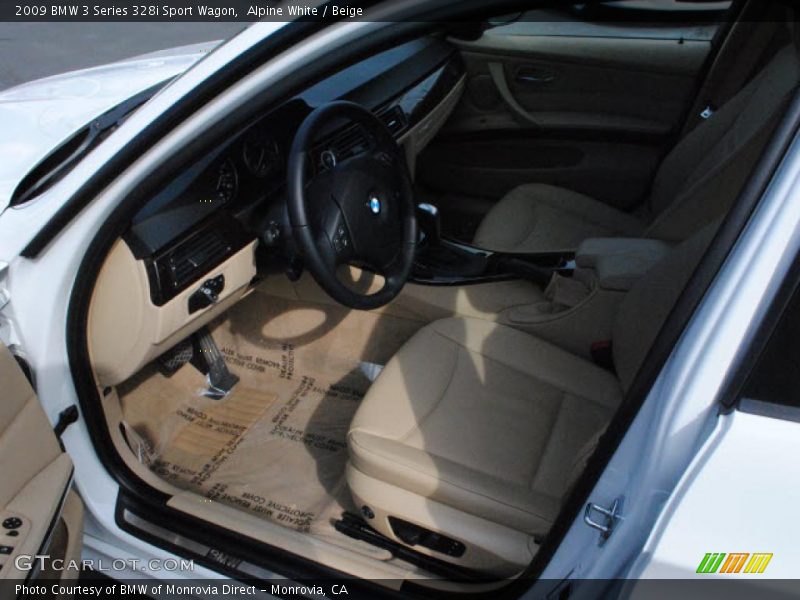 Alpine White / Beige 2009 BMW 3 Series 328i Sport Wagon