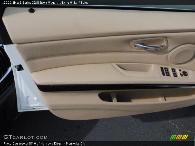Alpine White / Beige 2009 BMW 3 Series 328i Sport Wagon