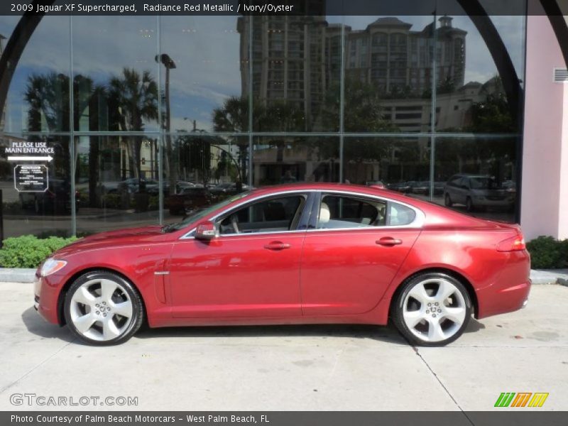 Radiance Red Metallic / Ivory/Oyster 2009 Jaguar XF Supercharged