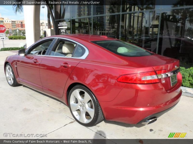 Radiance Red Metallic / Ivory/Oyster 2009 Jaguar XF Supercharged