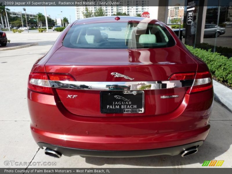 Radiance Red Metallic / Ivory/Oyster 2009 Jaguar XF Supercharged