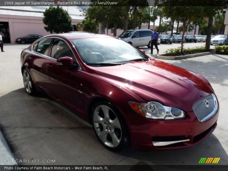 Radiance Red Metallic / Ivory/Oyster 2009 Jaguar XF Supercharged