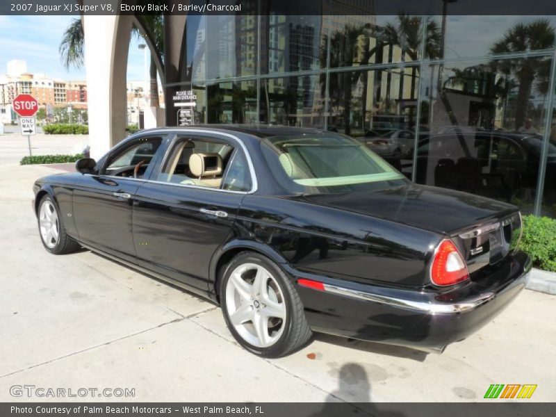 Ebony Black / Barley/Charcoal 2007 Jaguar XJ Super V8