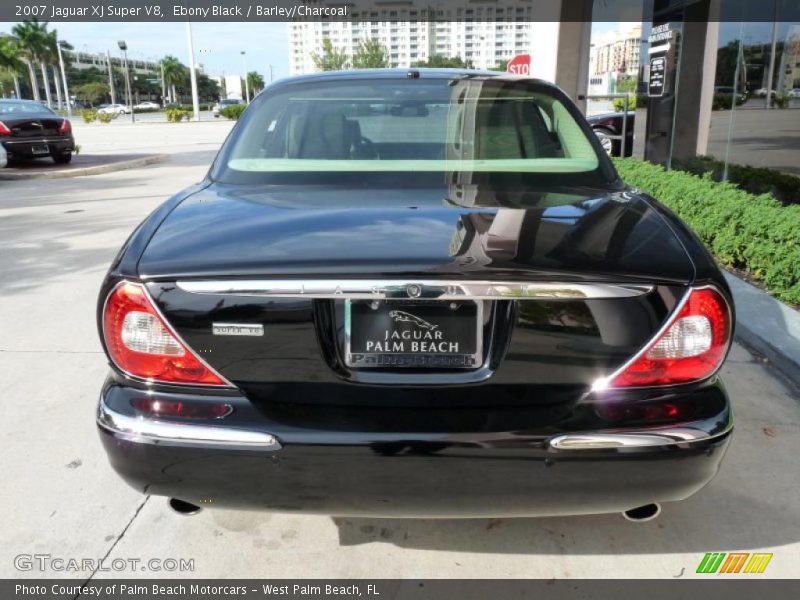 Ebony Black / Barley/Charcoal 2007 Jaguar XJ Super V8