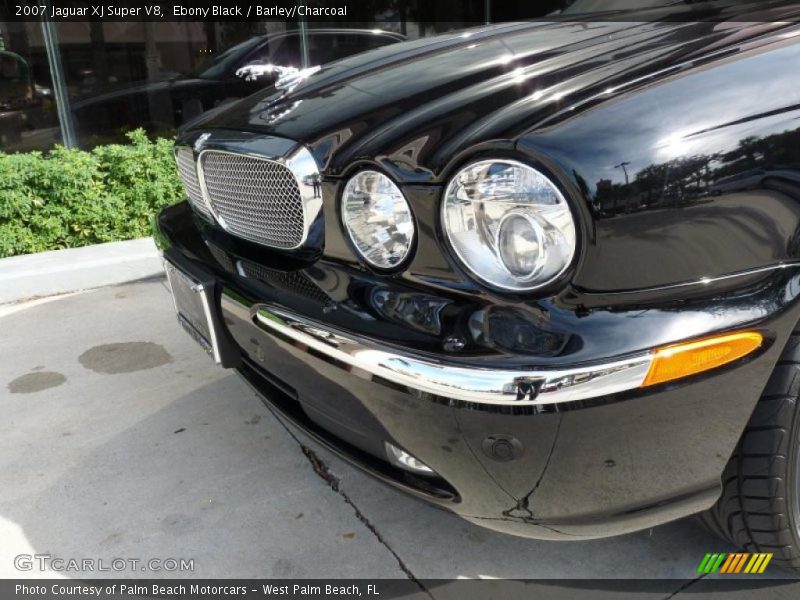 Ebony Black / Barley/Charcoal 2007 Jaguar XJ Super V8