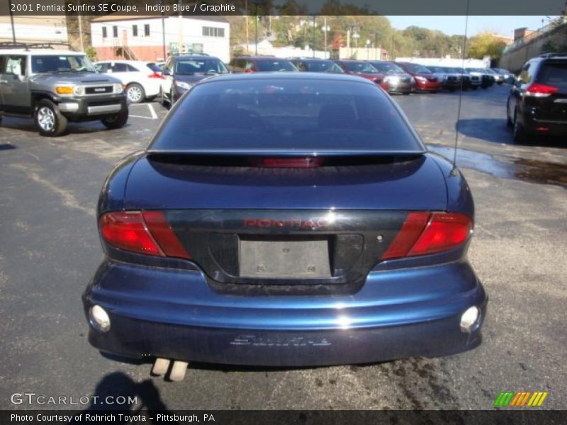 Indigo Blue / Graphite 2001 Pontiac Sunfire SE Coupe