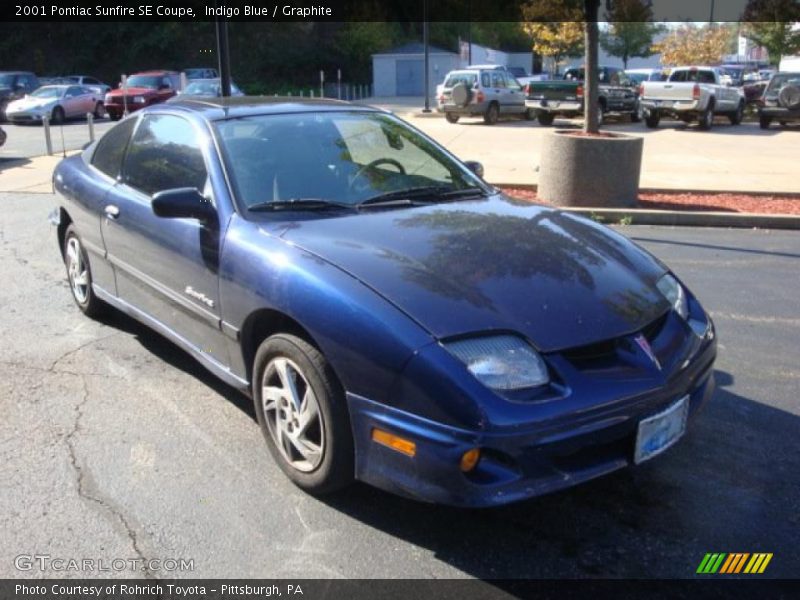 Indigo Blue / Graphite 2001 Pontiac Sunfire SE Coupe