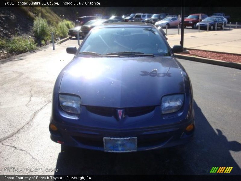 Indigo Blue / Graphite 2001 Pontiac Sunfire SE Coupe