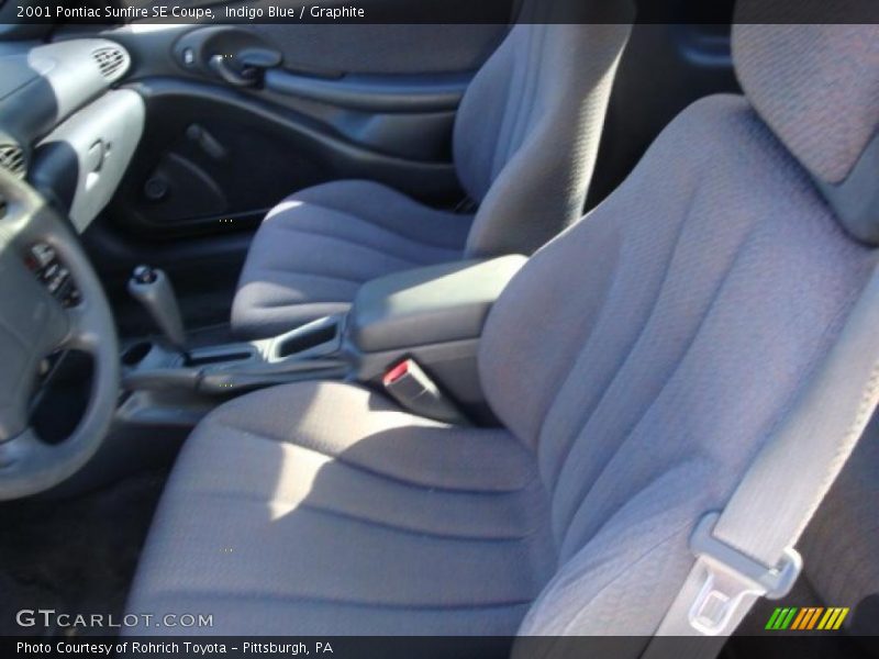 Indigo Blue / Graphite 2001 Pontiac Sunfire SE Coupe