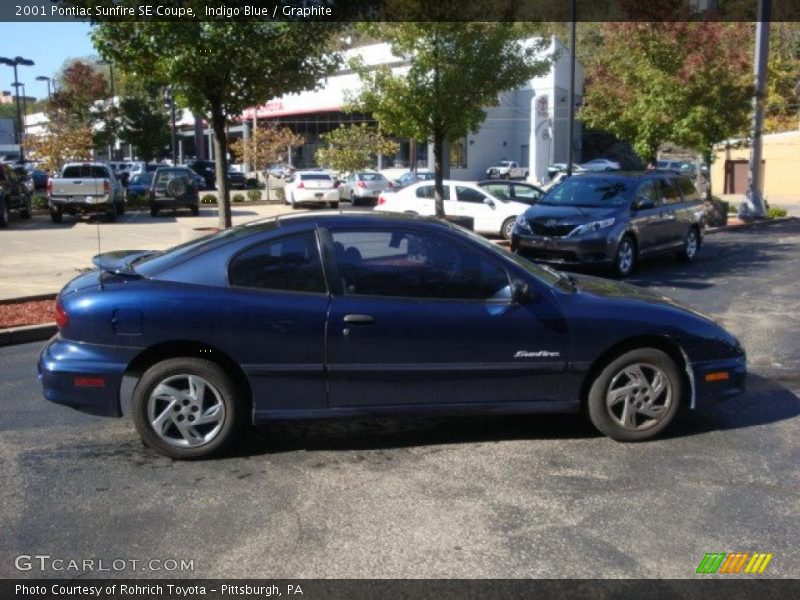 Indigo Blue / Graphite 2001 Pontiac Sunfire SE Coupe