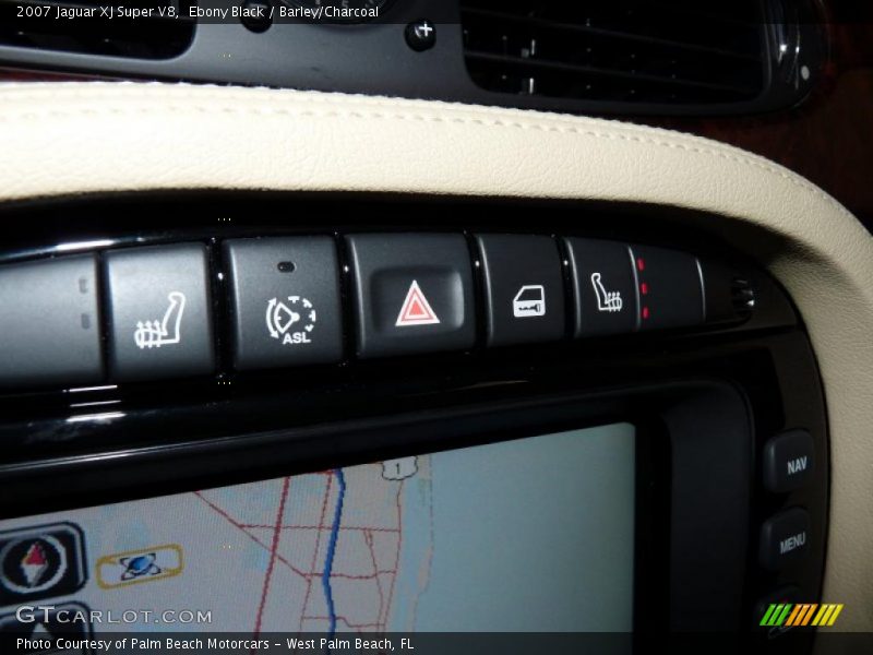 Ebony Black / Barley/Charcoal 2007 Jaguar XJ Super V8