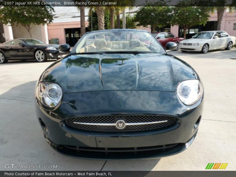 British Racing Green / Caramel 2007 Jaguar XK XK8 Convertible