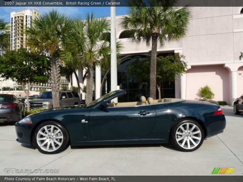 British Racing Green / Caramel 2007 Jaguar XK XK8 Convertible