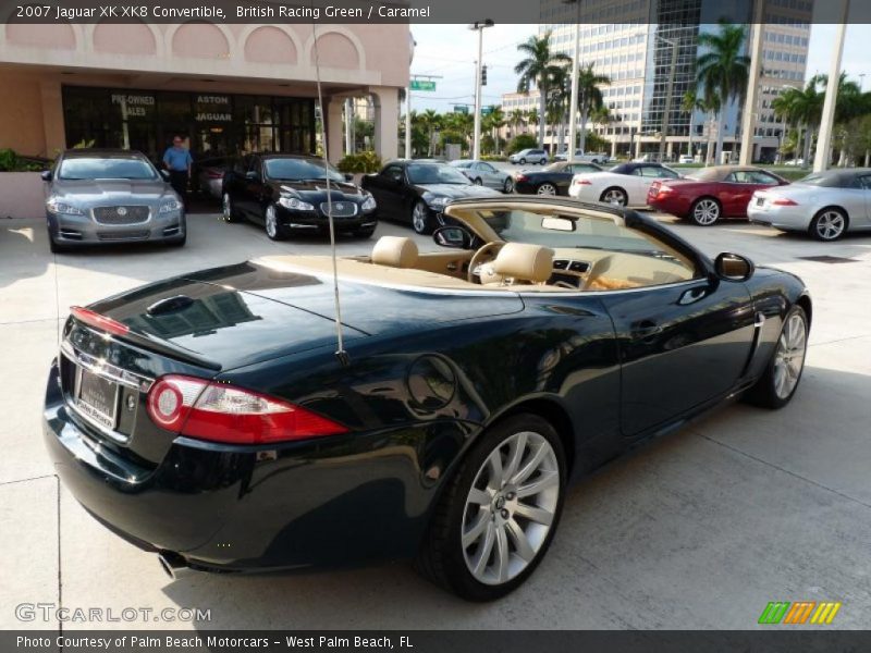 British Racing Green / Caramel 2007 Jaguar XK XK8 Convertible