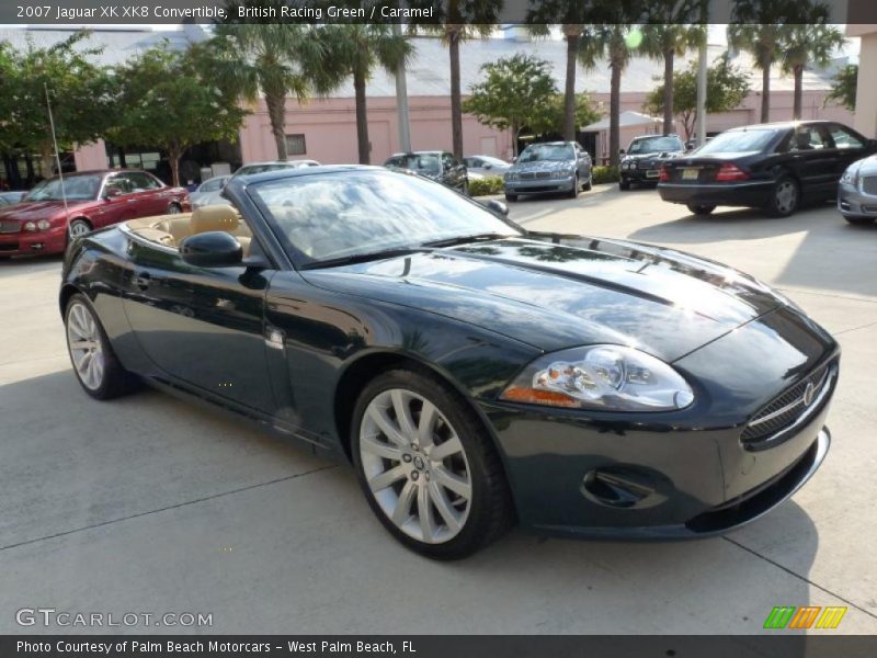 British Racing Green / Caramel 2007 Jaguar XK XK8 Convertible