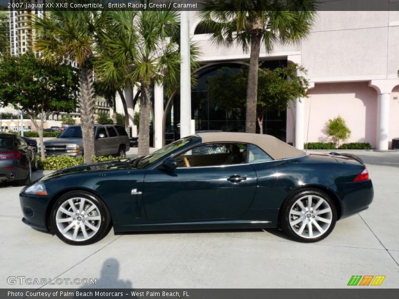 British Racing Green / Caramel 2007 Jaguar XK XK8 Convertible