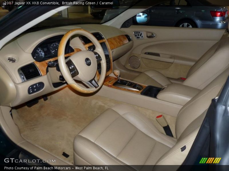 British Racing Green / Caramel 2007 Jaguar XK XK8 Convertible