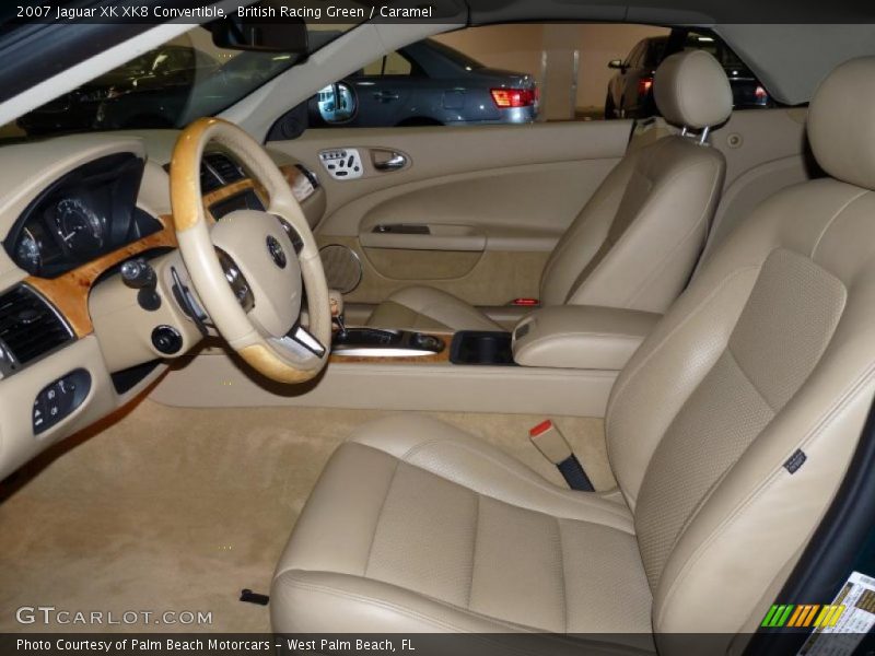 British Racing Green / Caramel 2007 Jaguar XK XK8 Convertible