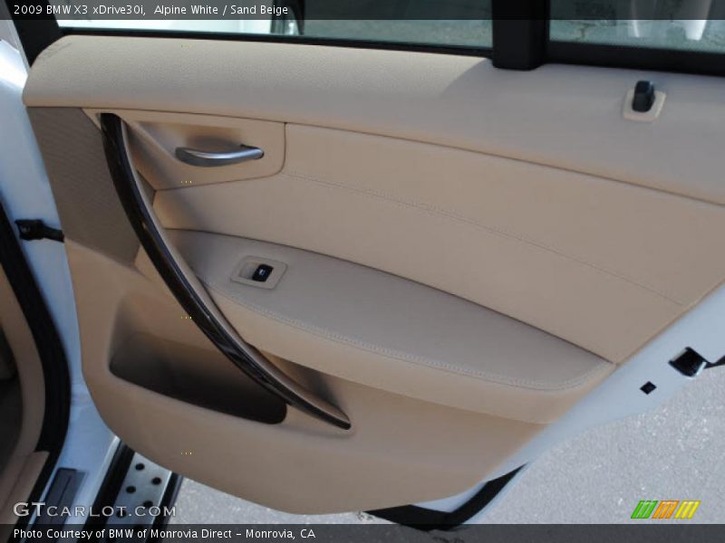 Alpine White / Sand Beige 2009 BMW X3 xDrive30i
