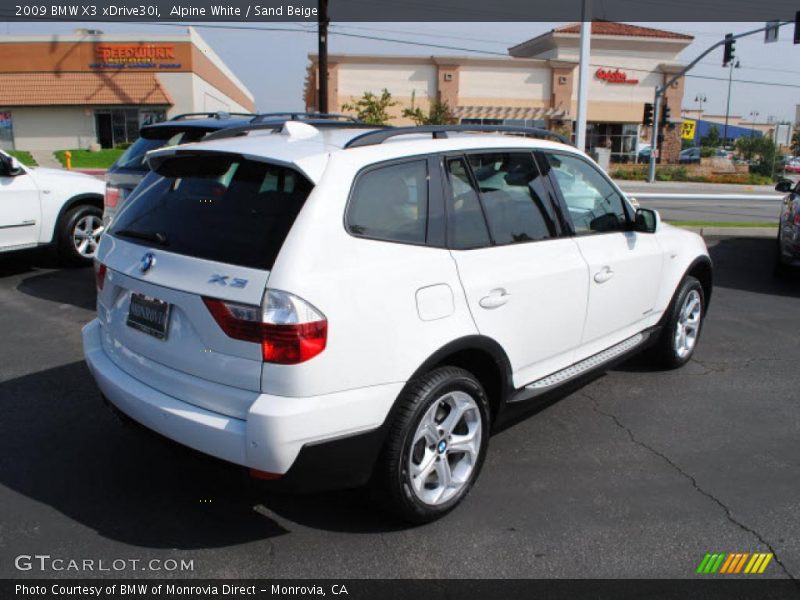 Alpine White / Sand Beige 2009 BMW X3 xDrive30i