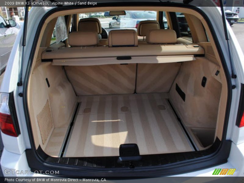 Alpine White / Sand Beige 2009 BMW X3 xDrive30i