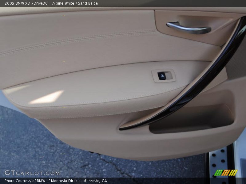 Alpine White / Sand Beige 2009 BMW X3 xDrive30i