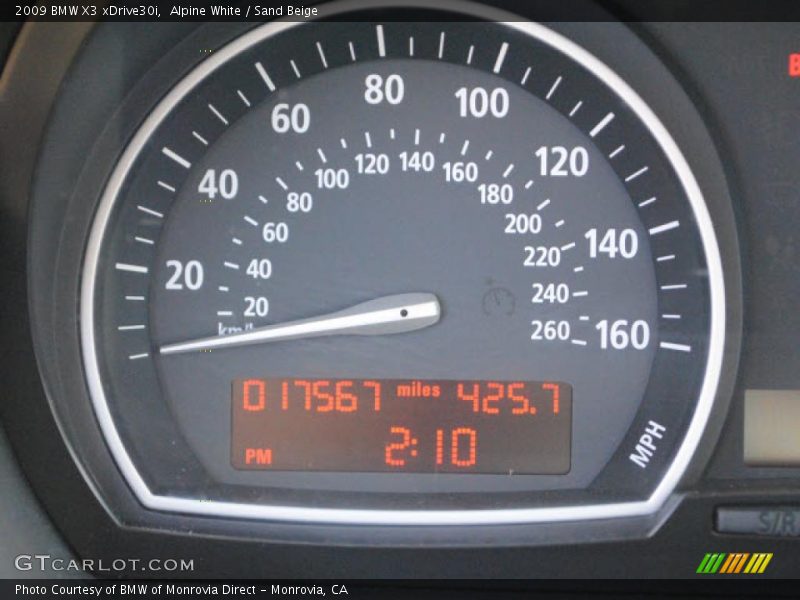 Alpine White / Sand Beige 2009 BMW X3 xDrive30i