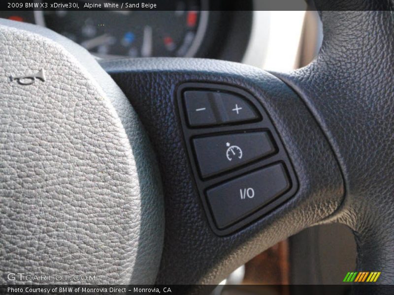 Alpine White / Sand Beige 2009 BMW X3 xDrive30i