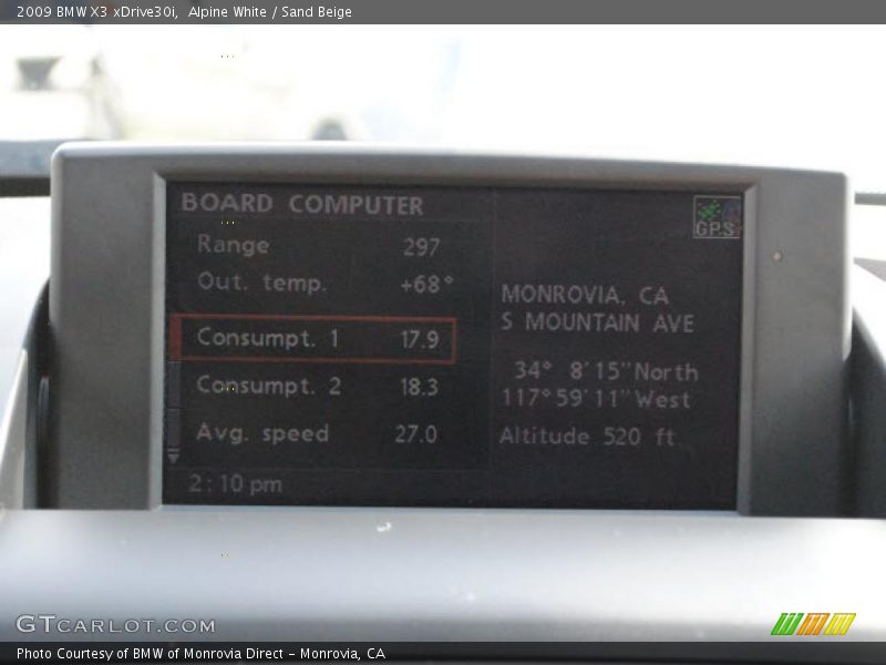 Alpine White / Sand Beige 2009 BMW X3 xDrive30i