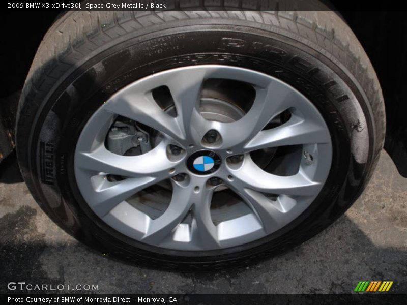 Space Grey Metallic / Black 2009 BMW X3 xDrive30i