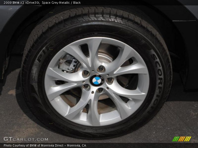 Space Grey Metallic / Black 2009 BMW X3 xDrive30i
