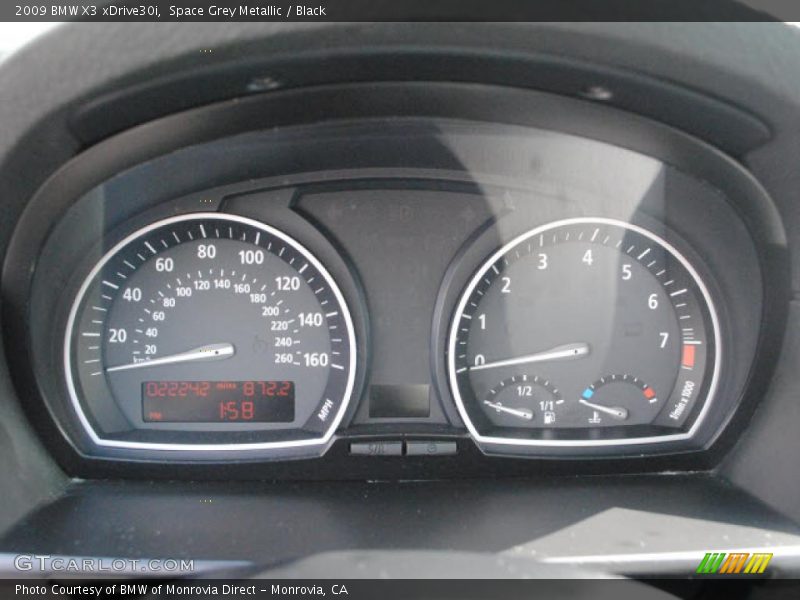 Space Grey Metallic / Black 2009 BMW X3 xDrive30i