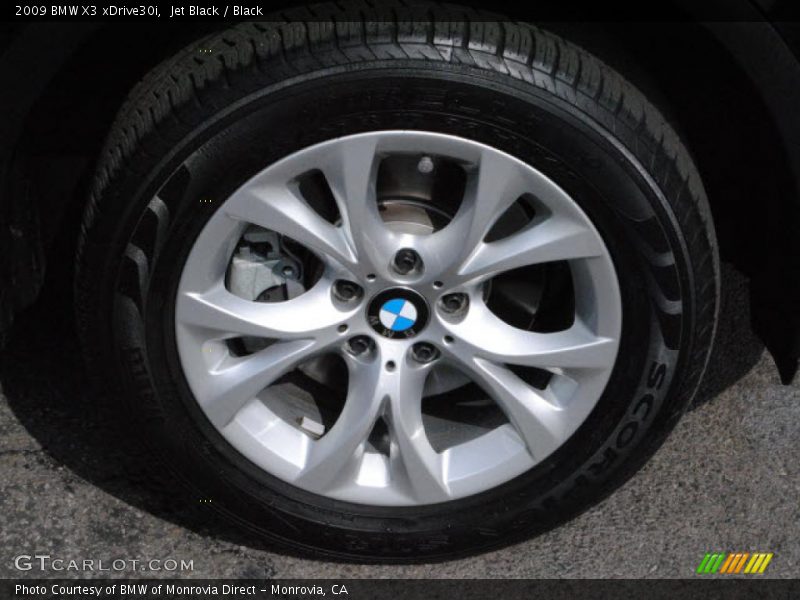 Jet Black / Black 2009 BMW X3 xDrive30i