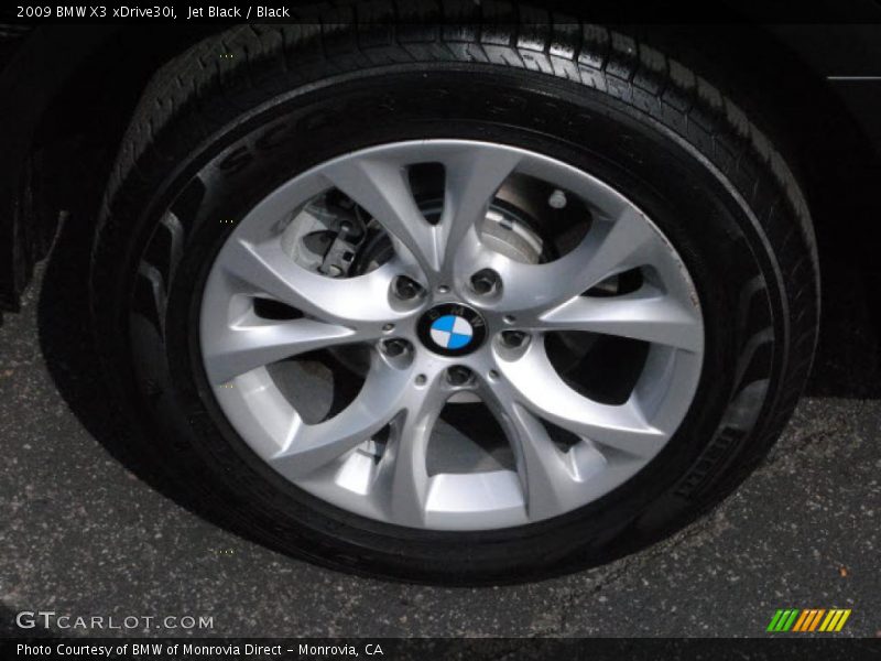Jet Black / Black 2009 BMW X3 xDrive30i