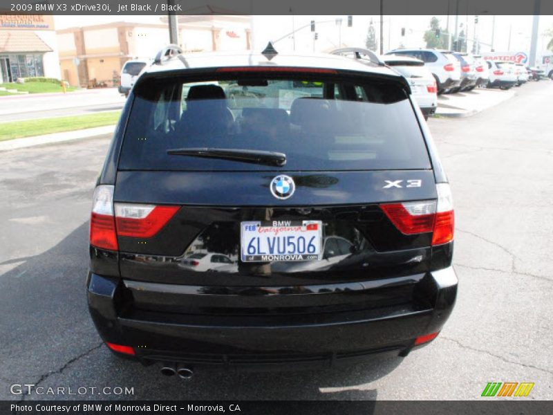 Jet Black / Black 2009 BMW X3 xDrive30i