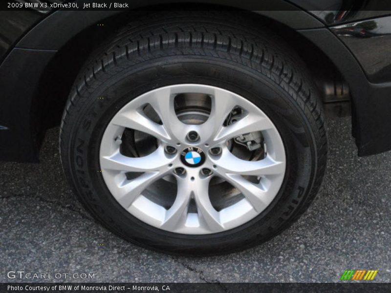 Jet Black / Black 2009 BMW X3 xDrive30i