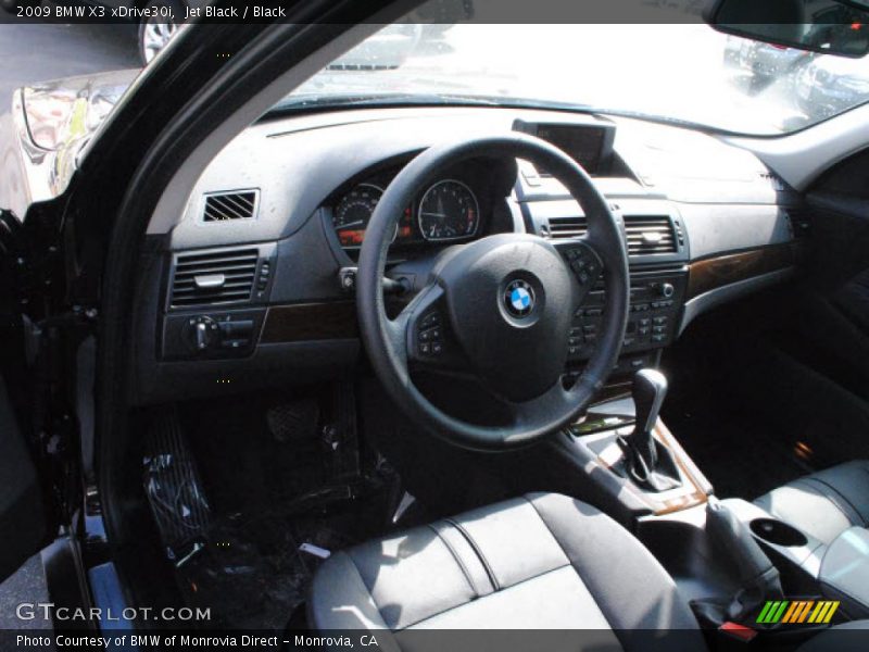 Jet Black / Black 2009 BMW X3 xDrive30i