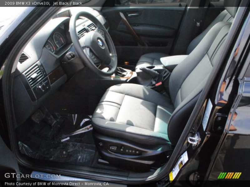 Jet Black / Black 2009 BMW X3 xDrive30i