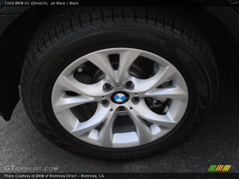 Jet Black / Black 2009 BMW X3 xDrive30i
