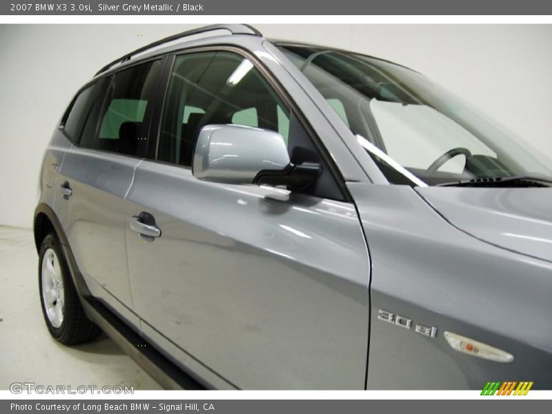 Silver Grey Metallic / Black 2007 BMW X3 3.0si