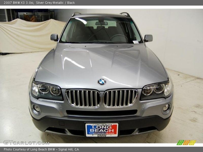 Silver Grey Metallic / Black 2007 BMW X3 3.0si