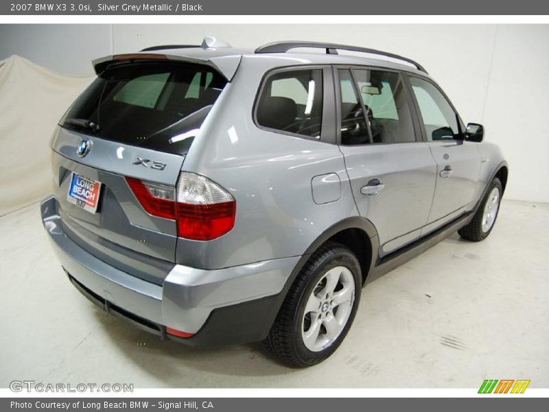 Silver Grey Metallic / Black 2007 BMW X3 3.0si
