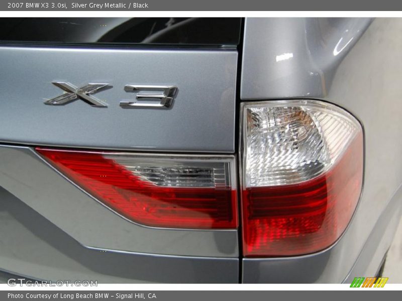 Silver Grey Metallic / Black 2007 BMW X3 3.0si