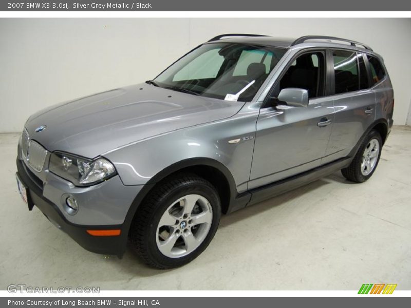 Silver Grey Metallic / Black 2007 BMW X3 3.0si