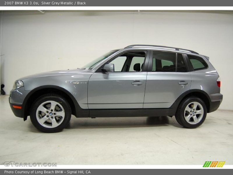 Silver Grey Metallic / Black 2007 BMW X3 3.0si