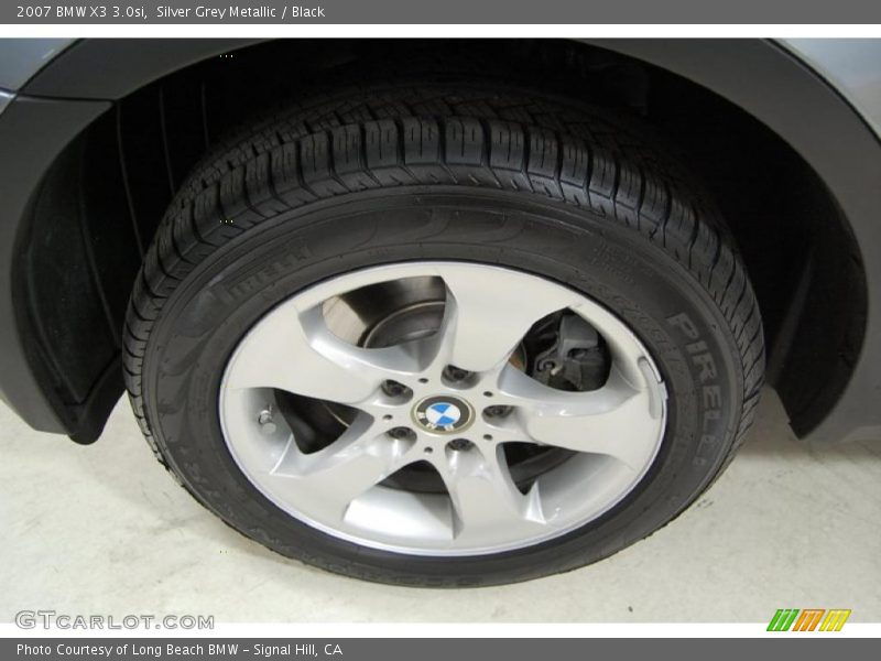 Silver Grey Metallic / Black 2007 BMW X3 3.0si