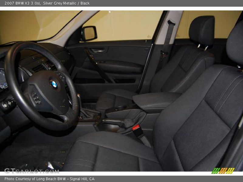 Silver Grey Metallic / Black 2007 BMW X3 3.0si