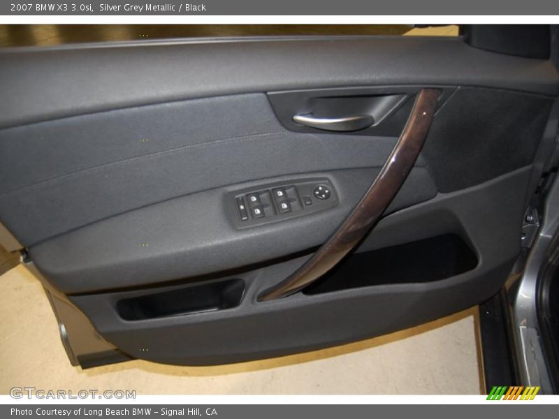 Silver Grey Metallic / Black 2007 BMW X3 3.0si