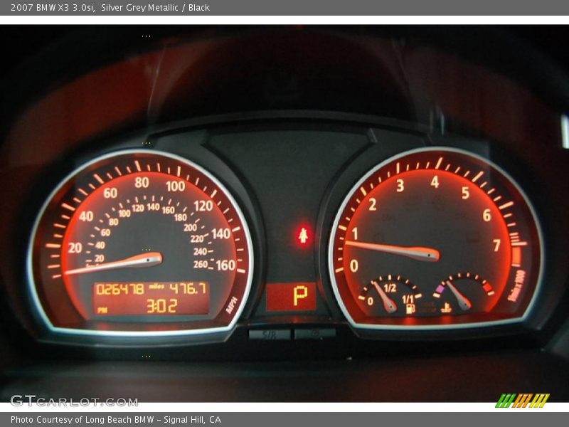 Silver Grey Metallic / Black 2007 BMW X3 3.0si