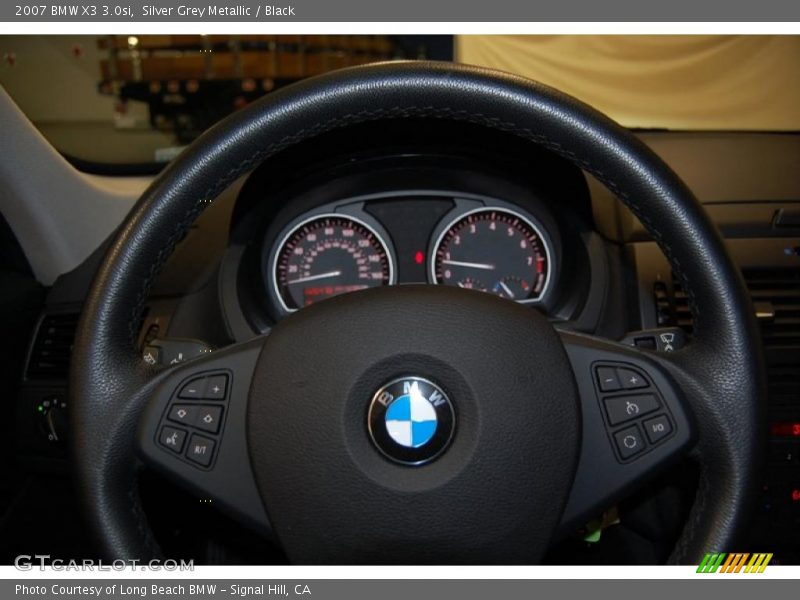 Silver Grey Metallic / Black 2007 BMW X3 3.0si